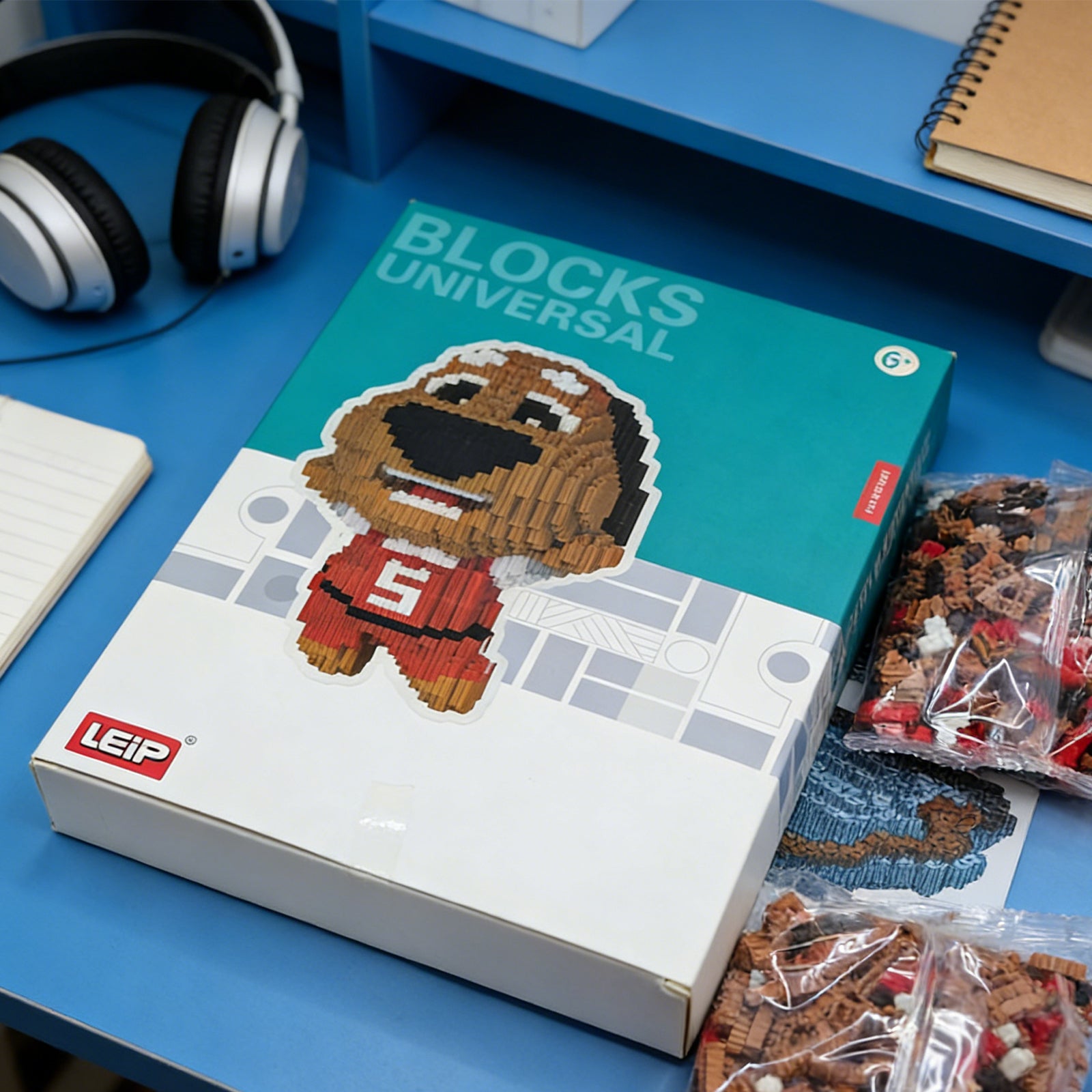 Dog Building Block-Brown