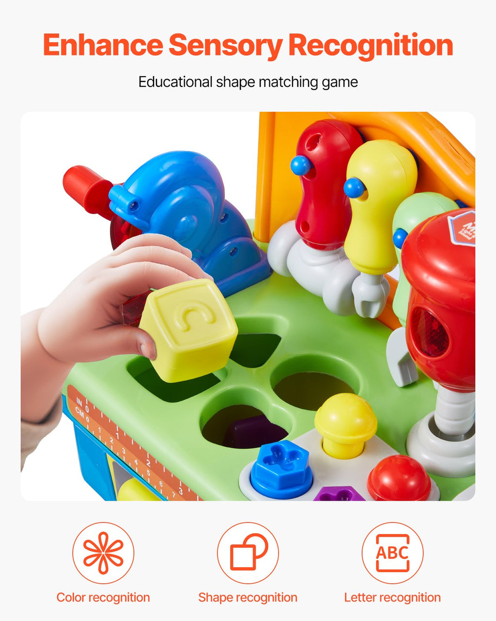 Musical Workbench For Toddler 2 Years+ Toy Musical Learning Workbench