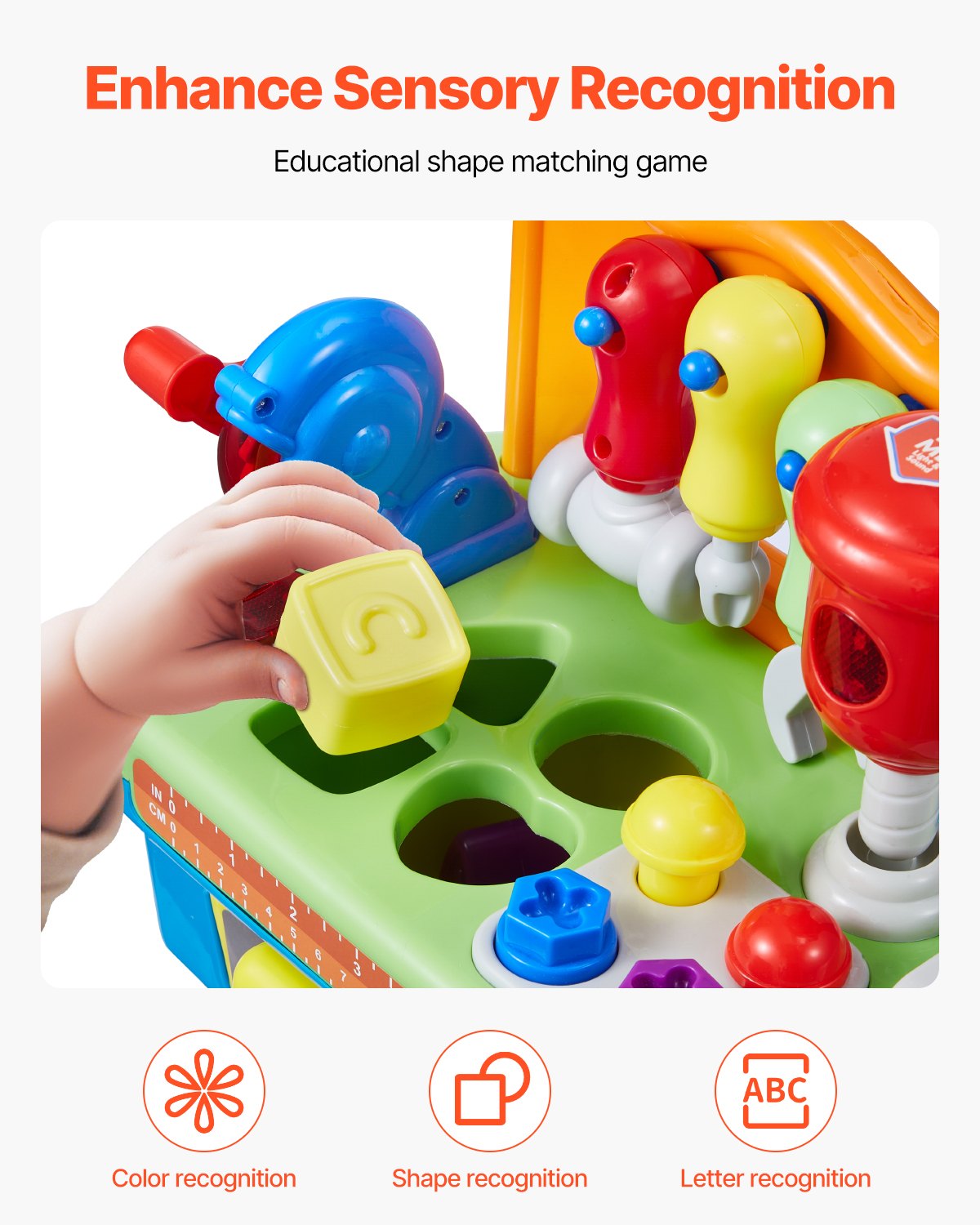 Musical Workbench For Toddler 2 Years+ Toy Musical Learning Workbench