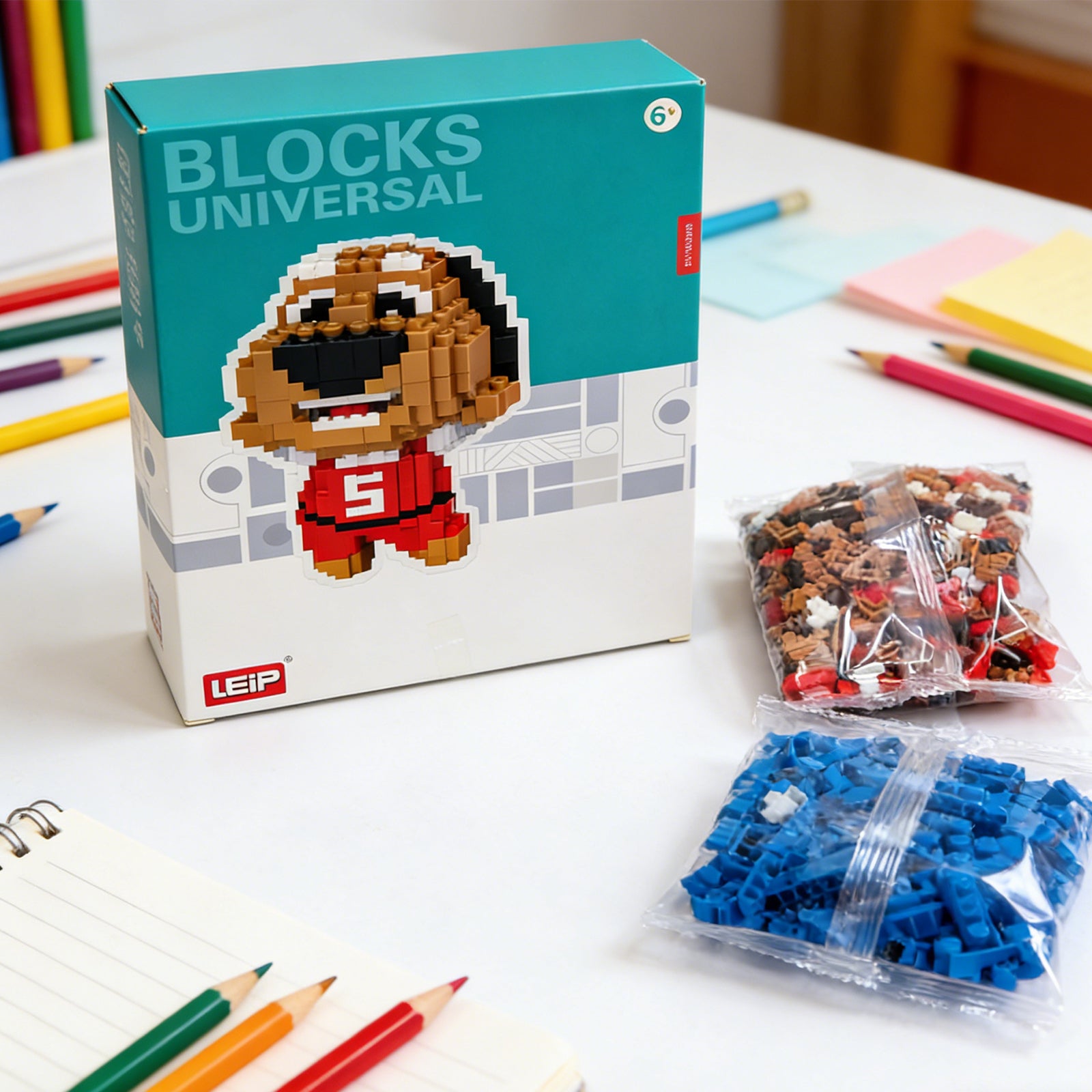 Dog Building Block-Brown