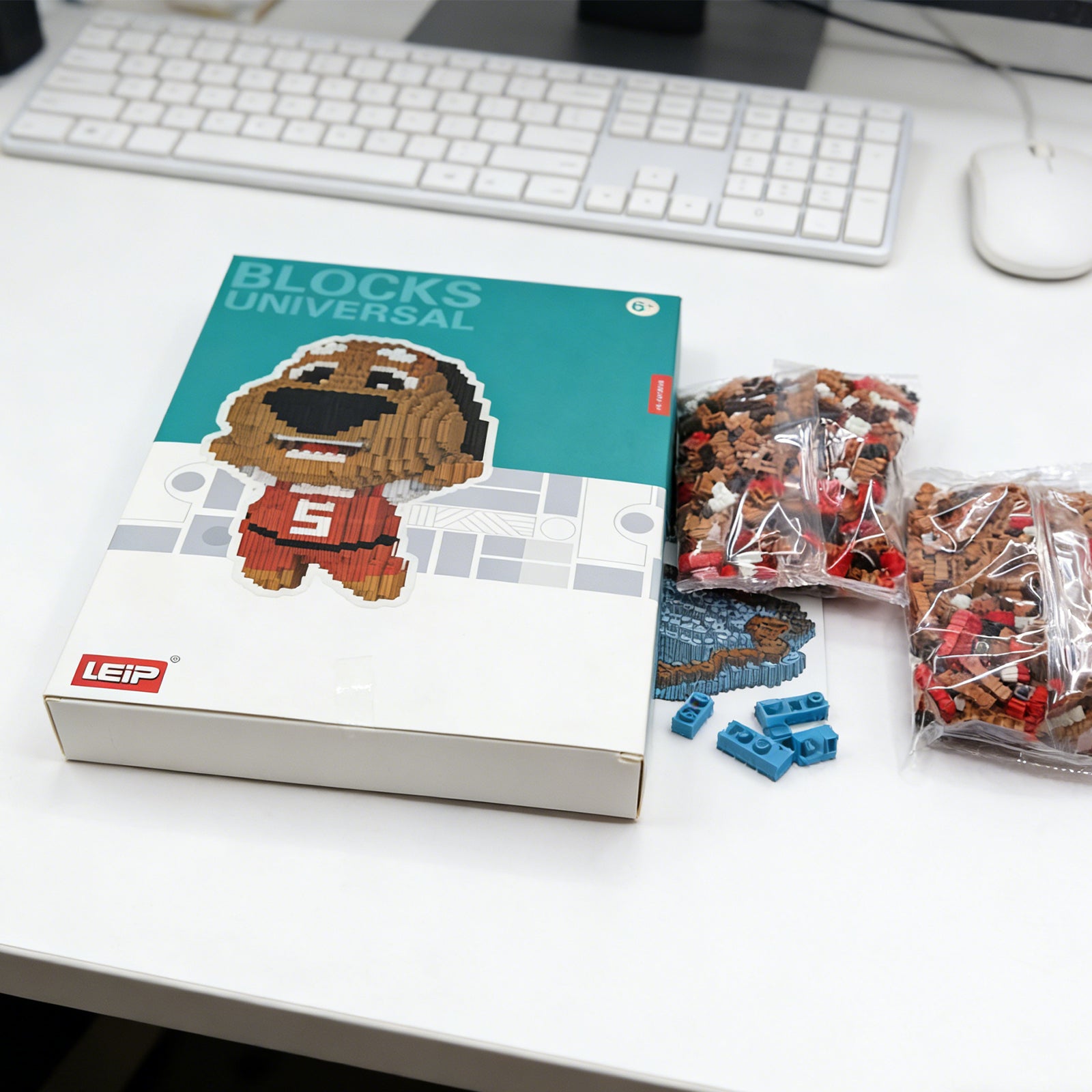 Dog Building Block-Brown